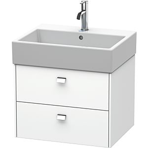 Duravit Brioso vanity unit BR415301018 584x459mm, white matt, 2 drawers, chrome handle