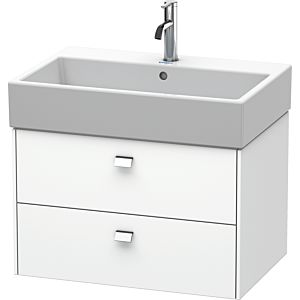 Duravit Brioso Waschtischunterbau BR415401018 684x459mm, Weiß Matt, 2 Auszüge, Griff Chrom