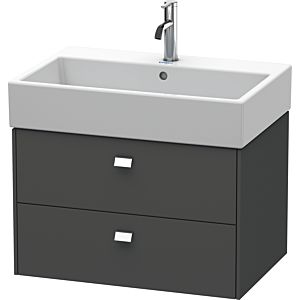 Duravit Brioso Duravit Brioso BR415401049 684x459mm, Graphite Matt , 2 Graphite Matt , chrome handle