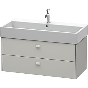 Duravit Brioso Waschtischunterbau BR415600707 984x459mm, Betongrau Matt, 2 Auszüge