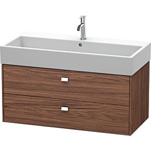 Duravit Brioso Duravit Brioso BR415601021 984x459mm, Walnut Dark / chrome, 2 pull-outs
