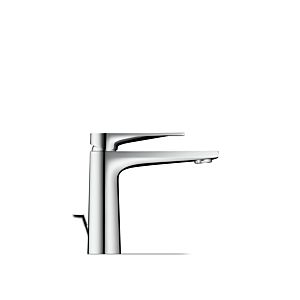 Duravit Tulum Waschtischarmatur FreshStart TU1021001010 Ausladung 135mm, mit Zugstangen-Ablaufgarnitur, chrom