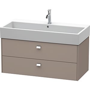 Duravit Brioso BR415601043 984x459mm, Basalte Mat , 2 Basalte Mat , poignée chromée
