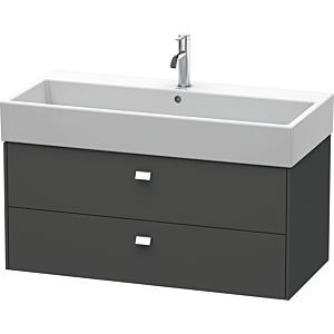 Duravit Brioso BR415601049 984x459mm, Graphite Mat , 2 Graphite Mat , poignée chromée
