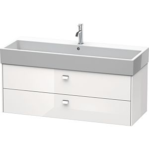 Duravit Brioso BR415701022 1184x459mm, Blanc Brillant , 2 Blanc Brillant , poignée chromée