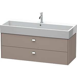 Duravit Brioso Waschtischunterbau BR415701043 1184x459mm, Basalt Matt, 2 Auszüge, Griff Chrom
