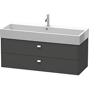 Duravit Brioso BR415701049 1184x459mm, Graphite Mat , 2 Graphite Mat , poignée Graphite Mat