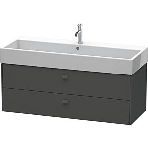 Duravit Brioso Waschtischunterbau BR415704949 1184x459mm, Graphit Matt, 2 Auszüge