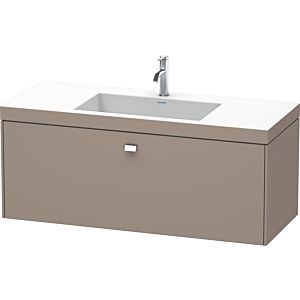 Duravit Brioso c-bonded Waschtisch mit Unterbau BR4603O1043, 120x48cm, Basalt Matt/Chrom, 1 Hahnl.