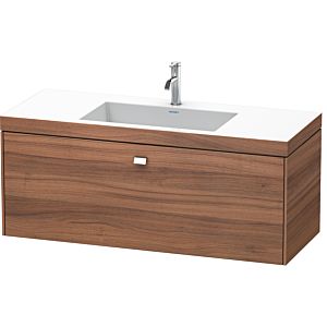 Duravit Brioso c-bonded vanity unit set BR4603O1079 120 x 48 cm, chrome/natural walnut, 1 tap hole