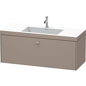Duravit Brioso c-bonded washbasin with substructure BR4603O4343, 120x48cm, Basalt Matt , 2000 tap hole
