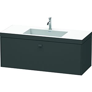 Duravit Brioso c-bonded vasque avec sous-structure BR4603O4949, 120x48cm, Graphite Mat , trou pour robinet 2000