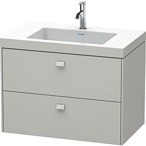 Duravit Brioso c-bonded lavabo avec sous-structure BR4606O0707, 80x48cm, Gris Béton Mat , 2000 Hanloch