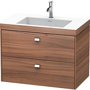 Duravit Brioso c-bonded vasque avec soubassement BR4606O1079 80x48, Noyer Naturel / chrome, 2000 Hanloch