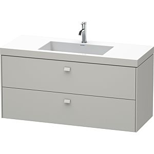 Duravit Brioso c-bonded lavabo avec sous-structure BR4608O0707, 120x48cm, Gris Béton Mat , 2000 Hanloch