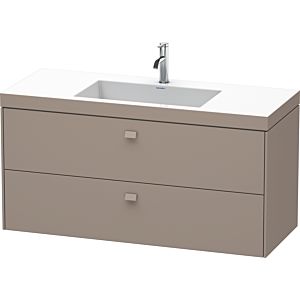 Duravit Brioso c-bonded Waschtisch mit Unterbau BR4608O4343, 120x48cm, Basalt Matt, 1 Hanloch