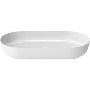 Duravit Luv Aufsatzwaschtisch 0379802600 weiß/weiß Seidenmatt, 80x40cm, geschliffen