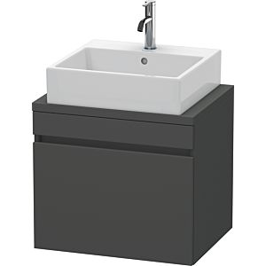 Duravit DuraStyle vasque match0 DS530004949 60 x 47,8 cm, graphite mat, pour console, coulissant 2000