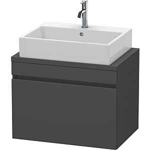 Duravit DuraStyle vasque match0 DS530104949 70 x 47,8 cm, graphite mat, pour console, coulissant 2000