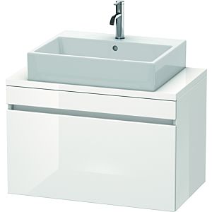 Duravit DuraStyle vanity unit DS530202222 80 x 47.8 cm, white high gloss, for console, 2000 pull-out