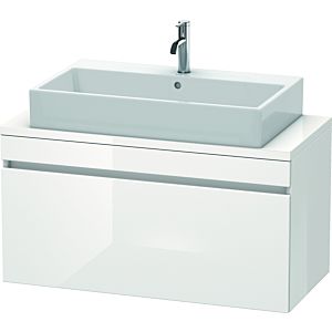 Duravit DuraStyle vanity unit DS530402218 100 x 47.8 cm, white high gloss / white matt, for console, 2000 pull-out