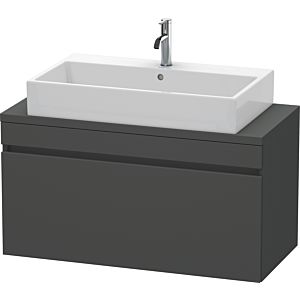 Duravit DuraStyle vanity unit DS530404949 100 x 47.8 cm, matt graphite, for console, 2000 pull-out