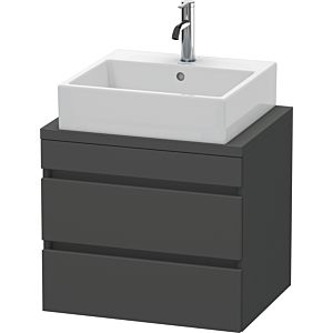Duravit DuraStyle vasque DS530504949 60 x 47,8 cm, graphite mat, pour console, 2 tiroirs