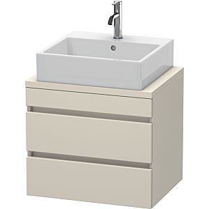 Duravit DuraStyle Waschtisch-Unterschrank DS530509191 60 x 47,8 cm, taupe, für Konsole, 2 Schubkästen