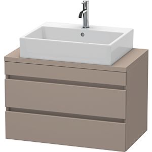 Duravit DuraStyle vanity unit DS530704343 80 x 47.8 cm, basalt matt, for console, 2 drawers