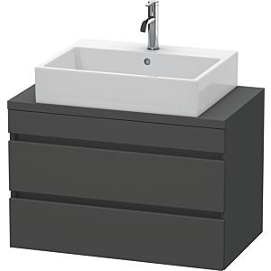 Duravit DuraStyle vasque DS530704949 80 x 47,8 cm, graphite mat, pour console, 2 tiroirs