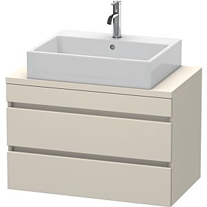 Duravit DuraStyle vasque DS530709191 80 x 47,8 cm, taupe, pour console, 2 tiroirs