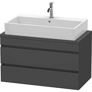 Duravit DuraStyle vasque DS530804949 90 x 47,8 cm, graphite mat, pour console, 2 tiroirs