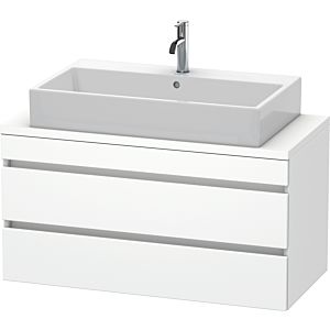 Duravit DuraStyle Waschtisch-Unterschrank DS530901818 100 x 47,8 cm, weiß matt, für Konsole, 2 Schubkästen