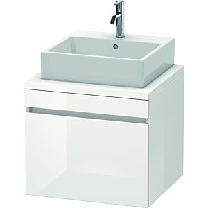Duravit DuraStyle Waschtisch-Unterschrank DS531002218 60 x 54,8 cm, weiß hochglanz/weiß matt, für Konsole, 1 Auszug