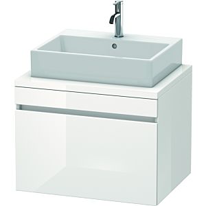 Duravit DuraStyle Waschtisch-Unterschrank DS531102222 70 x 54,8 cm, weiß hochglanz, für Konsole, 1 Auszug