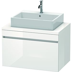 Duravit DuraStyle Waschtisch-Unterschrank DS531201843 80 x 54,8 cm, weiß matt/basalt matt, für Konsole, 1 Auszug
