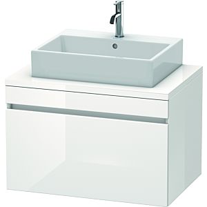 Duravit DuraStyle vasque DS531202222 80 x 54,8 cm, blanc brillant, pour console, 2000 coulissant