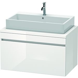 Duravit DuraStyle vanity unit DS531302243 90 x 54.8 cm, white high gloss / basalt matt, for console, 2000 pull-out