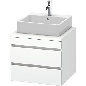 Duravit DuraStyle vasque DS531501818 60 x 54,8 cm, blanc mat, pour console, 2 tiroirs
