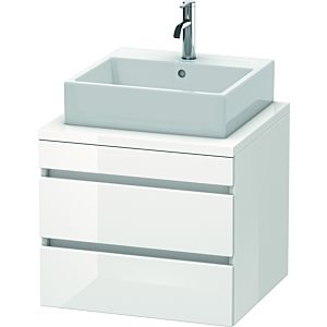Duravit DuraStyle vasque DS531502222 60 x 54,8 cm, blanc brillant, pour console, 2 tiroirs