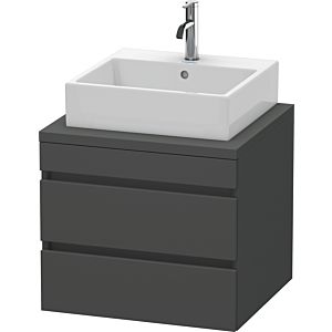 Duravit DuraStyle vasque DS531504949 60 x 54,8 cm, graphite mat, pour console, 2 tiroirs