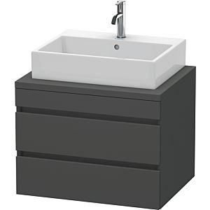 Duravit DuraStyle vanity unit DS531604949 70 x 54.8 cm, matt graphite, for console, 2 drawers