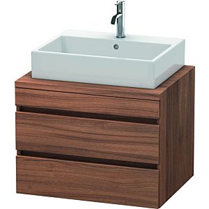 Duravit DuraStyle Waschtisch-Unterschrank DS531607979 70 x 54,8 cm, nussbaum natur, für Konsole, 2 Schubkästen