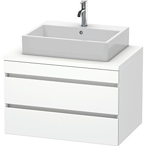 Duravit DuraStyle Waschtisch-Unterschrank DS531701818 80 x 54,8 cm, weiß matt, für Konsole, 2 Schubkästen