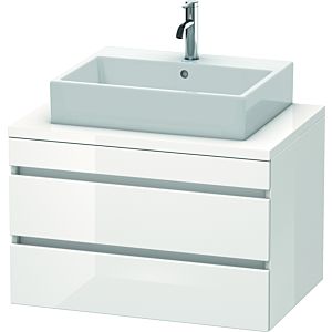 Duravit DuraStyle vanity unit DS531702222 80 x 54.8 cm, white high gloss, for console, 2 drawers