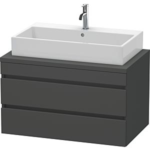 Duravit DuraStyle vanity unit DS531804949 90 x 54.8 cm, matt graphite, for console, 2 drawers