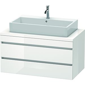 Duravit DuraStyle vasque DS531902222 100 x 54,8 cm, blanc brillant, pour console, 2 tiroirs