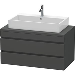 Duravit DuraStyle vanity unit DS531904949 100 x 54.8 cm, matt graphite, for console, 2 drawers