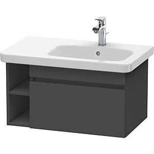 Duravit DuraStyle Waschtischunterbau DS639304949 Graphit Matt, 73x44,8x39,8cm, Becken rechts