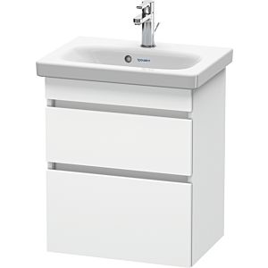 Duravit DuraStyle Waschtisch-Unterschrank DS640301818 50 x 36,8 cm, weiß matt, 2 Schubkästen, wandhängend